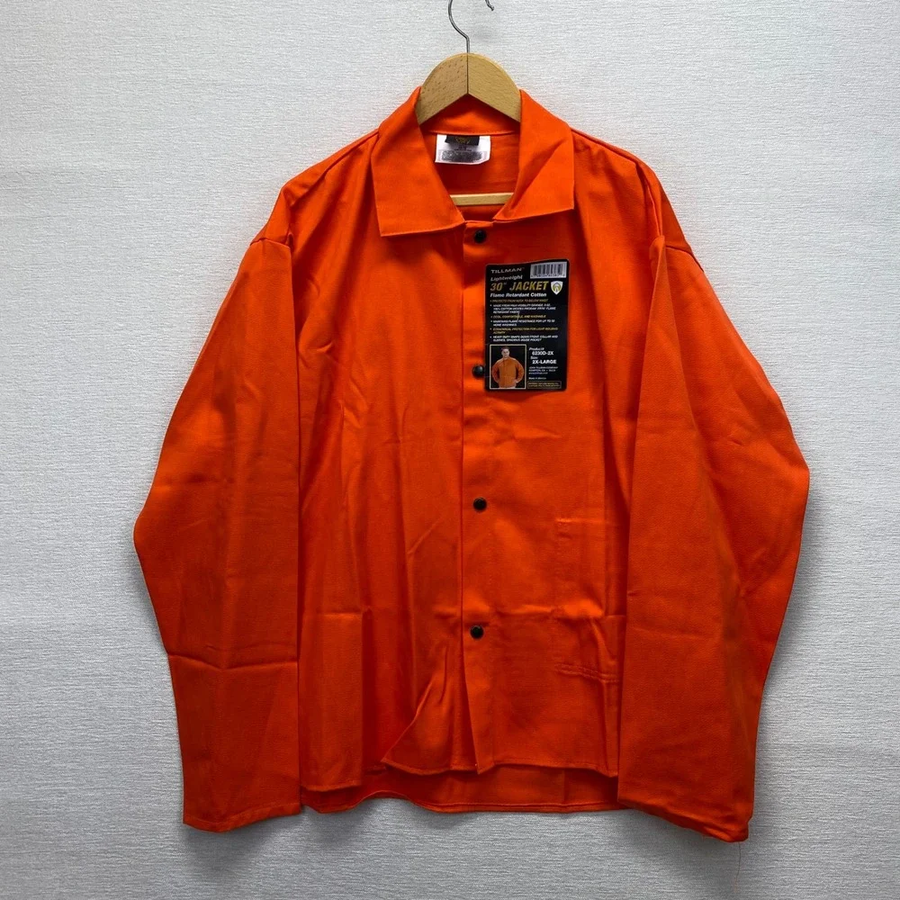 Tillman 6230D Welding Jacket Mens 2XL Orange Flame Retardant Cotton FR7A New